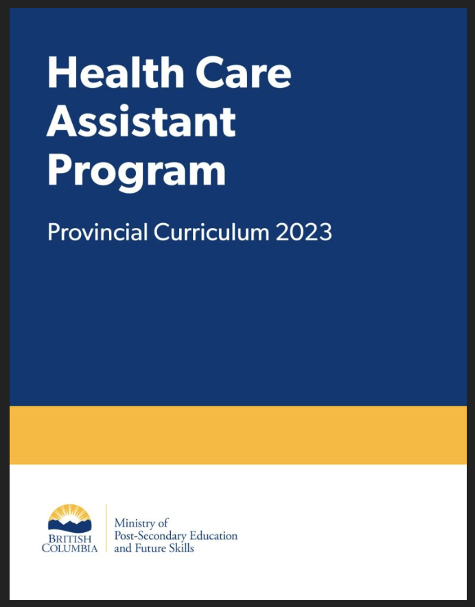 Health Care Assistant curriculum HCA program